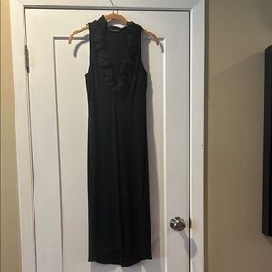 Tahari Black Ruffled Dress Size 4
